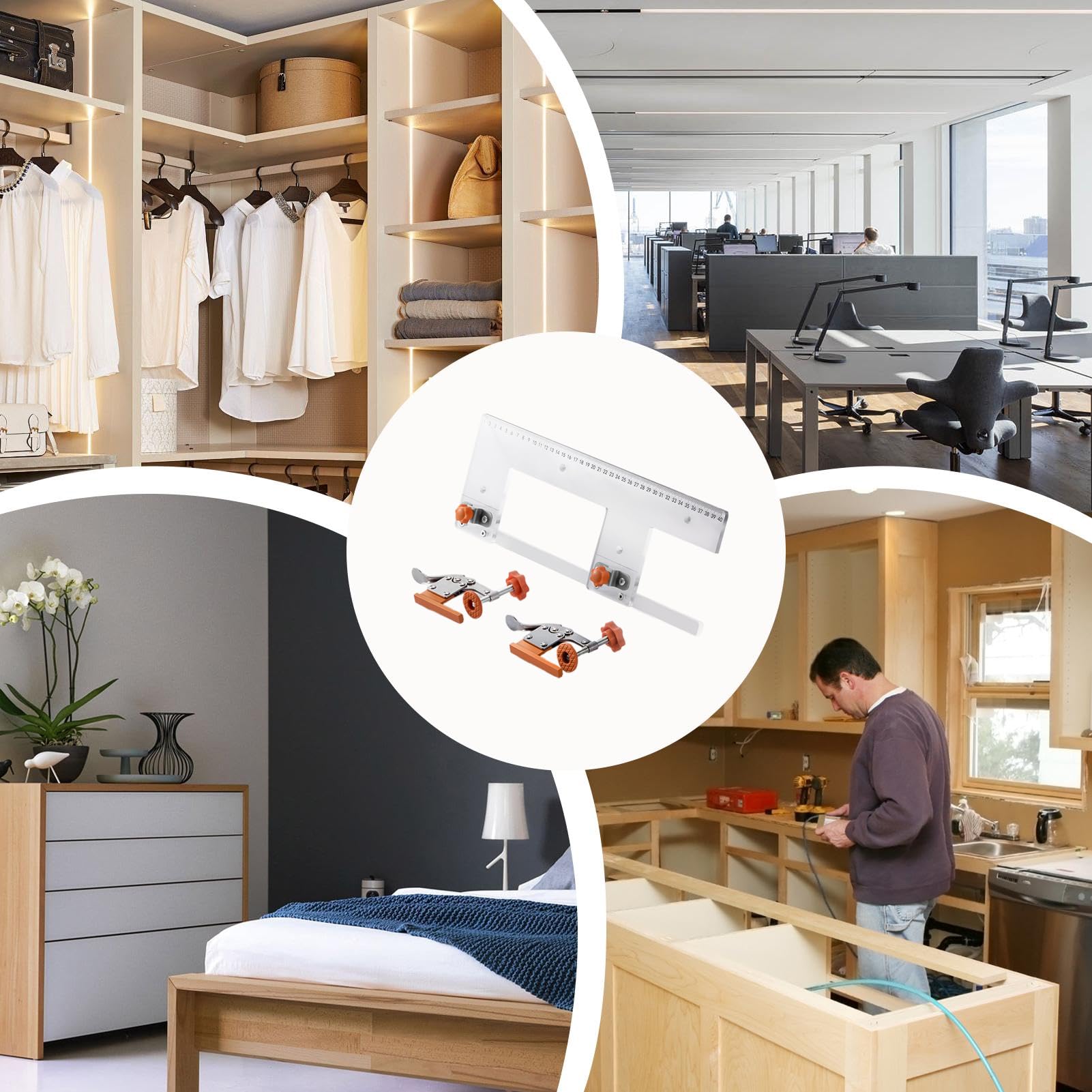 Stampo Di Precisione Per Precisione | Stampo Per A Forma Di L Per Armadio Nella Lavorazione Del Legno per Professionisti Falegnami Tecnici della Produzione di