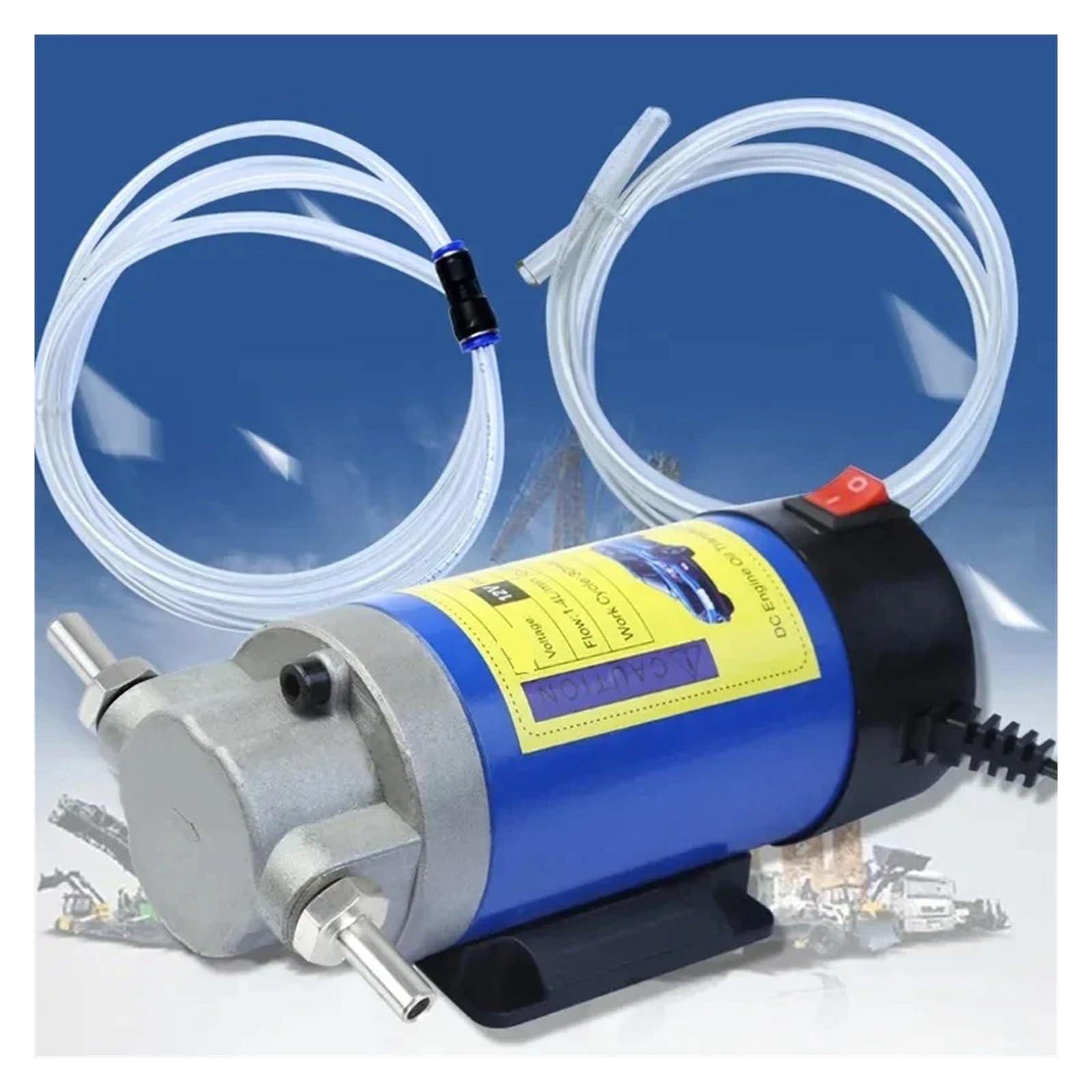 Bomba Extractora De Aceite Diésel 12 V, Eléctrica, Con Motor 100 W Y 4 L, For Coche, Barco Motocicleta TráFico Intenso(12V)