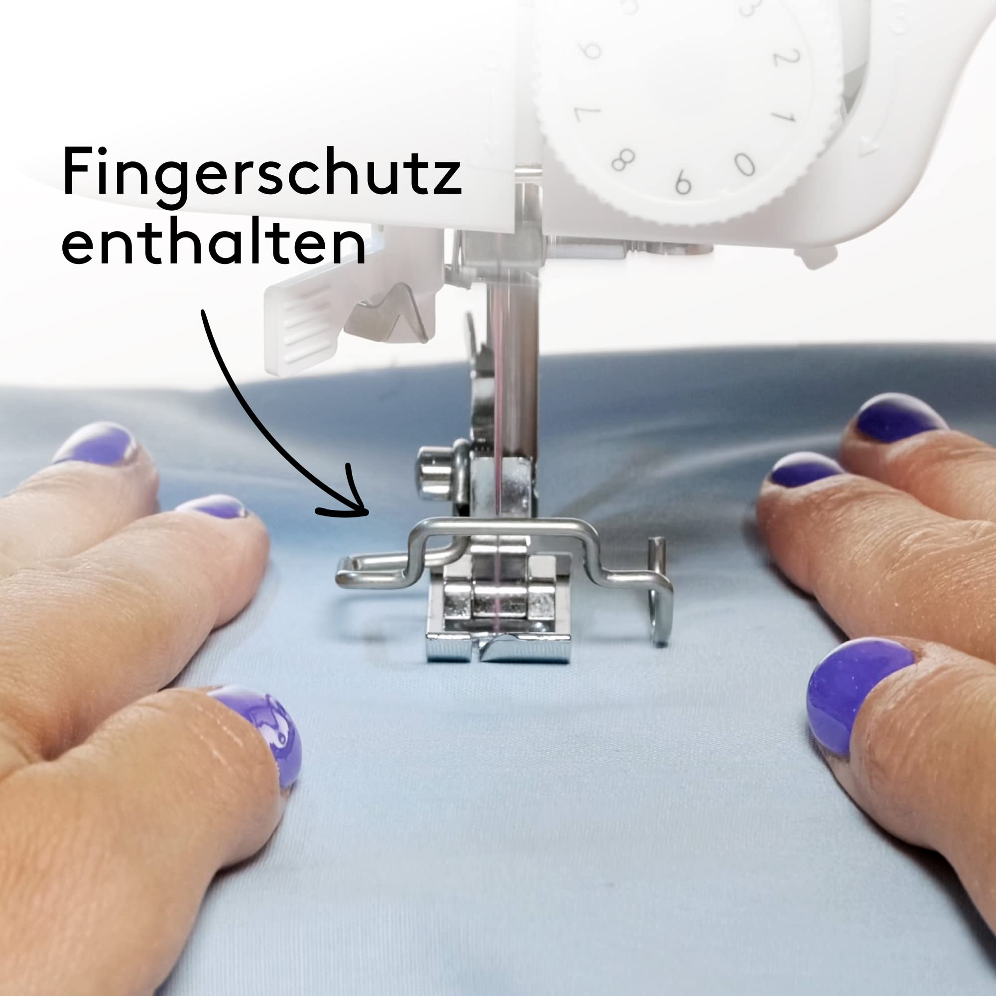 VIOLA Atelier M14 Nähmaschine mit 14 Nähprogramme, Einfädelautomatik, Rotierenden Greifer aus Metall, Robuste interne Aluminiumstruktur und ABS-Gehäuse