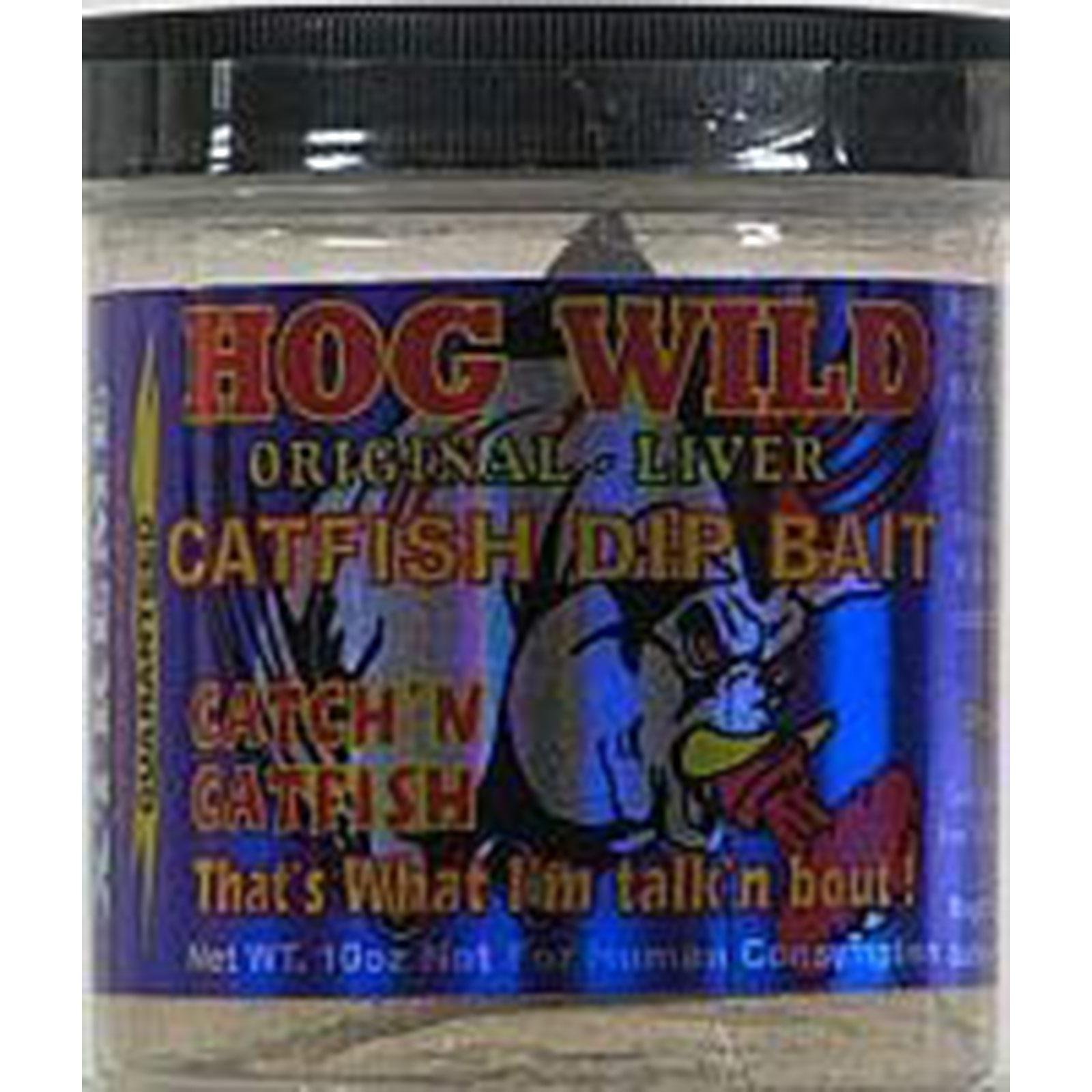 Magic BaitCatfish Hog Wild Original Liver Dip Fishing Bait, 10-Ounce, White