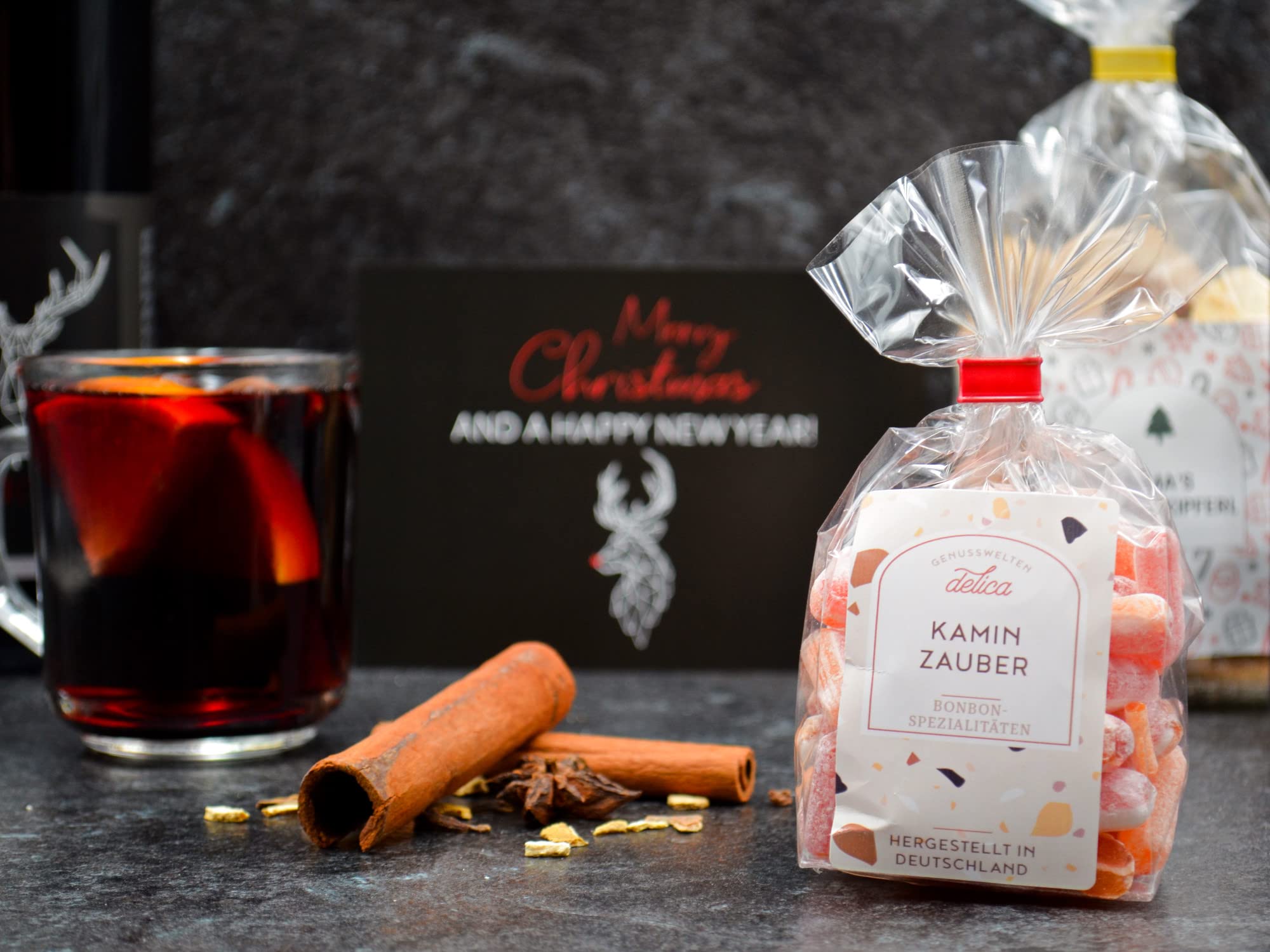 Glühwein Geschenkset „Nürnberg“ | Geschenkkorb mit Winzer Wein, Schokolade & Süßigkeiten | Geschenk Set zu Weihnachten