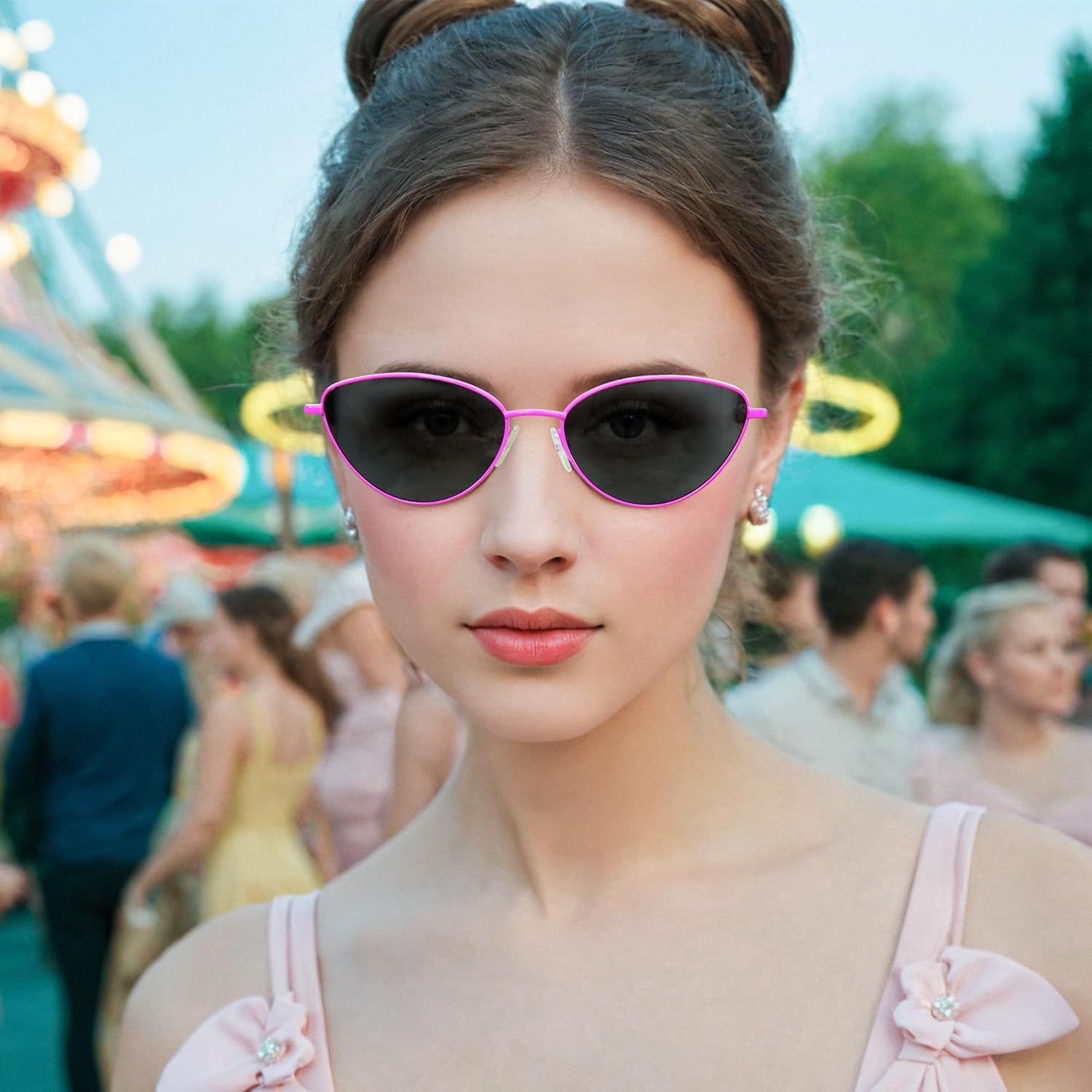 ZENOTTIC Cat Eye Sunglasses for Women UV400 Polarized Glasses Trendy Fashion Style Woman Sunglass - Image 2