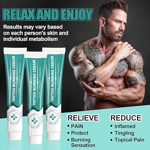 Miniatura 3 de Crema anestésica para tatuajes, crema anestésica sin dolor de 3 a 5 Hous, la mejor crema anestésica de la piel para tatuajes, depilación,