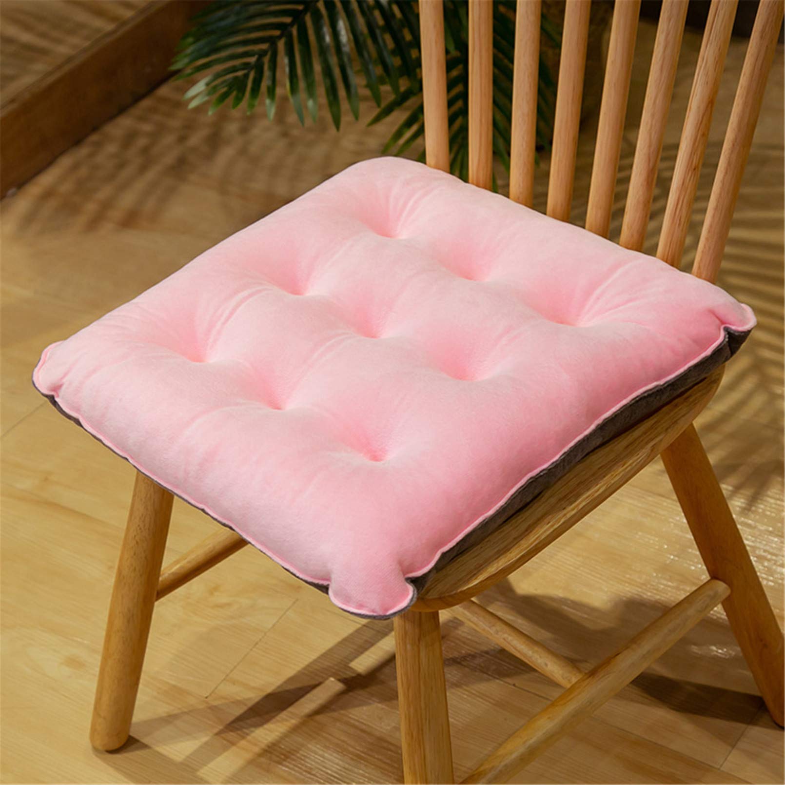 Coussin de chaise confortable lavable rose 40 cm pour soulager les assises rigides