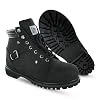 Steel Toe Boots for Women - Black - 6M | Waterproof Womens Fusion Work Boots | Leather Work Boots | Rugged Goodyear Welt Construction | Oil Resistant Outsoles & Cushioned Insoles