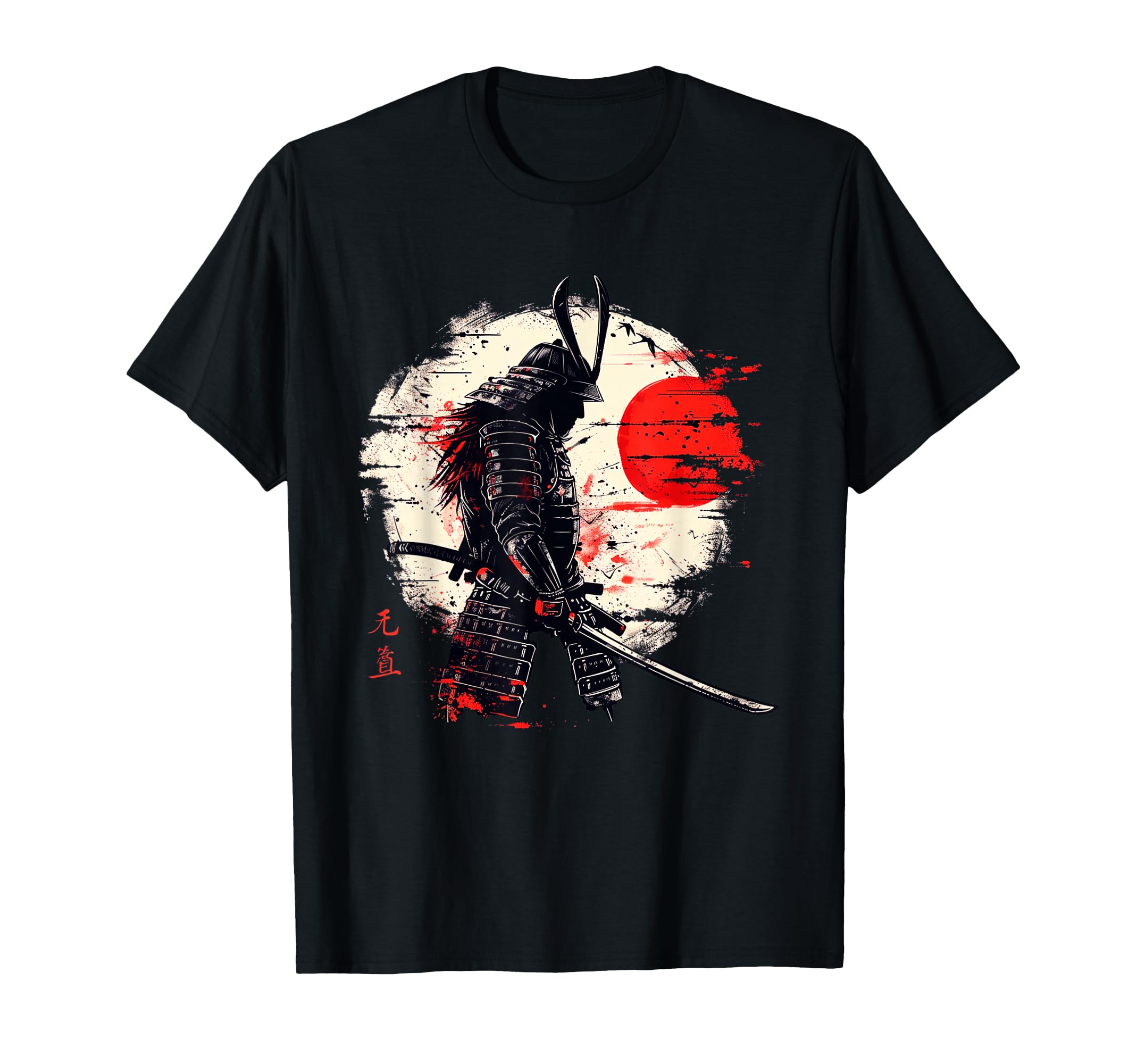 Ancient Japanese Samurai Fighter Martial Arts Retro Vintage T-Shirt