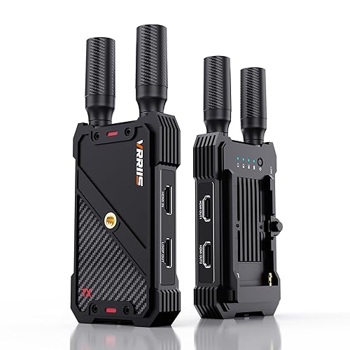 Wireless HDMI Transmitter and Receiver,1080P Full HD Wireless Video Transmission System with Loop Out,1300FT Los Range,0.05s Delay,for Streaming from DSLR,Laptop,Setop Box to TV/Projector IR Support