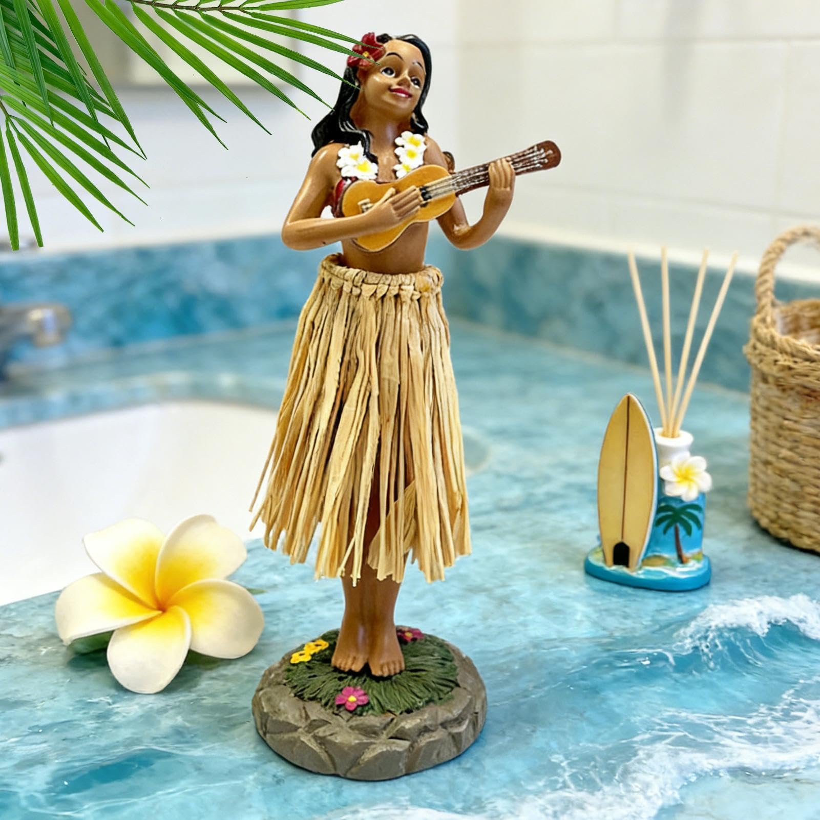 Ballerina Hawaiana per Cruscotto Auto Interni Figura Decorativa Console Centrale