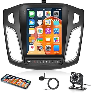 Android Car Stereo for Ford Focus 2012 to 2018, Rimoody 9.7 Inch Touch Screen Car Radio with Bluetooth GPS Navigation WiFi FM Mirror Link RCA USB SWC Head Unit + External Microphone Backup Camera