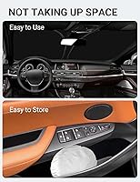 Vista 9 de Proadsy Parasol para parabrisas actualizado 2025, ajuste personalizado, BMW X3 2017-2011, 4 capas, plegable, protector de parasol para bloquear