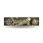Rico Industries NFL New Orleans Saints 16-Inch Plastic Street Sign Dcor