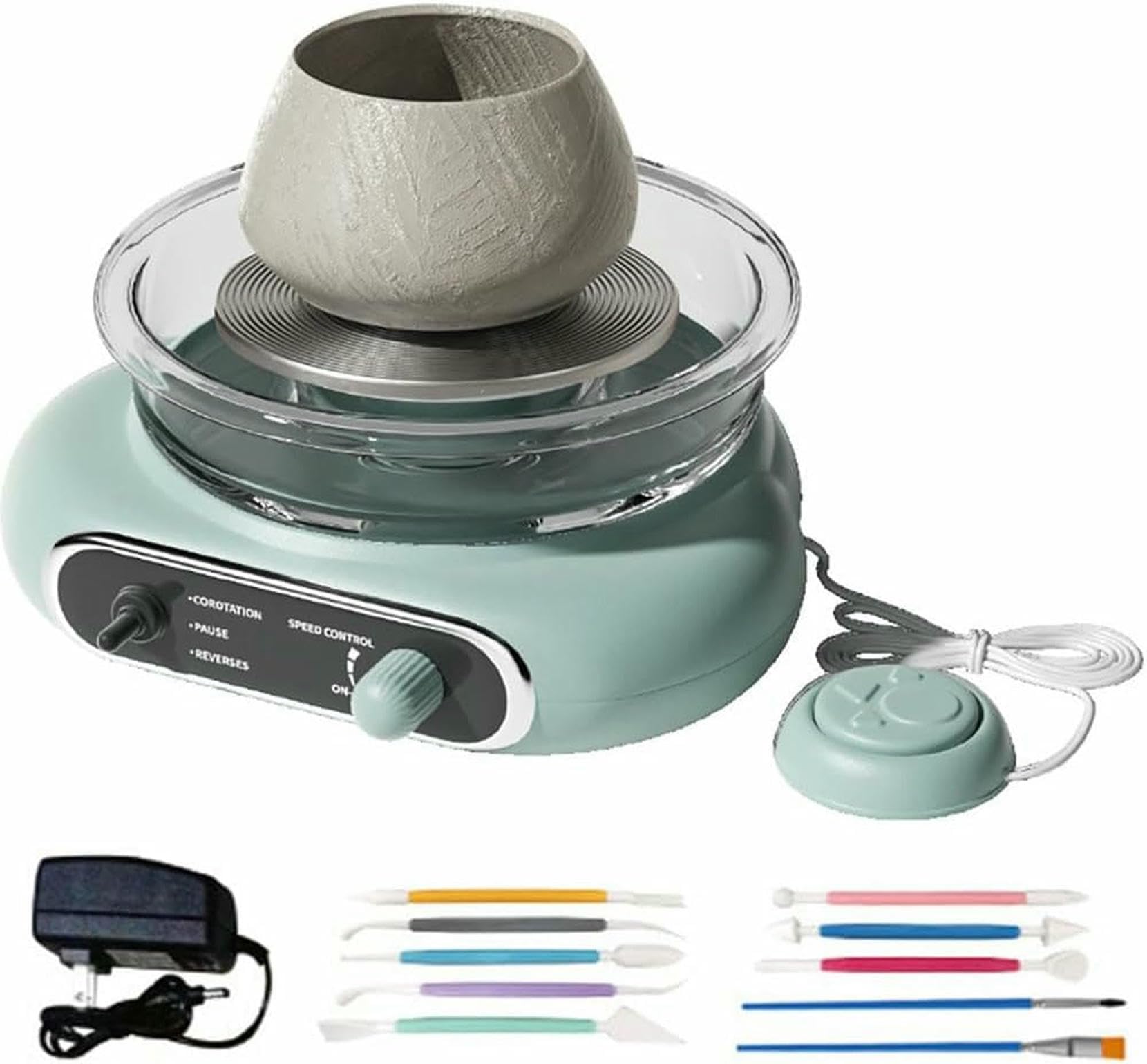 Mini-roue de poterie électrique pour partager des moments créatifs