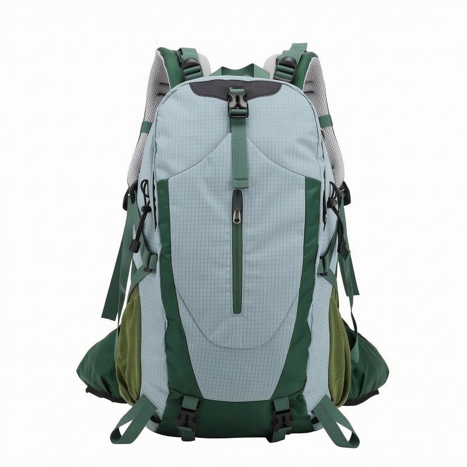 Hiking Backpack Nylon Daypack Backpack Structured Rucksack for Outdoors Smoky Blue-picture-33