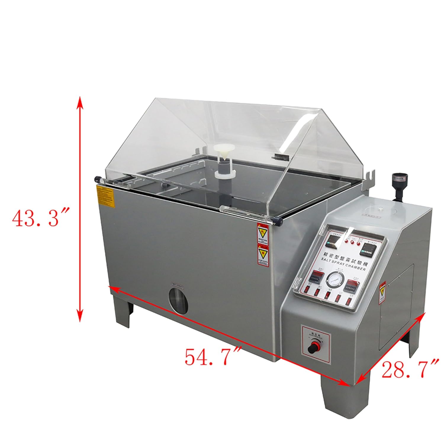 110V Salt Spray Testing Chamber 2000W Lab Salt Fog Test Equipment 270L Lab Corrosion Measuring Machine with Automatic Timing Function for Various Materials Surface Treatment