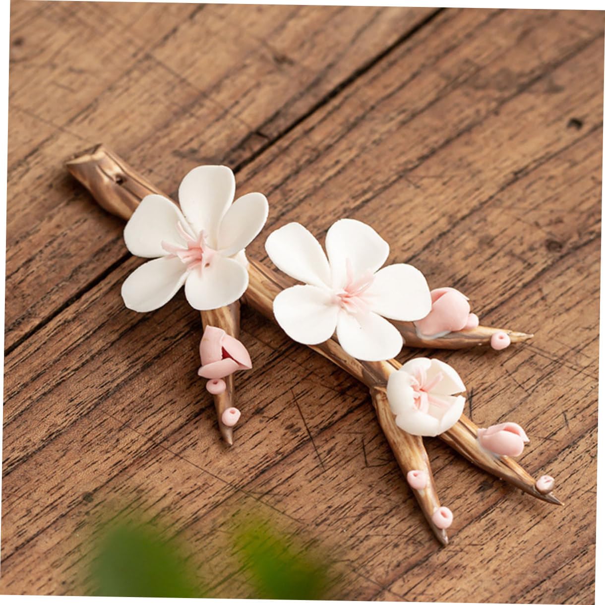 Alipis 3stücke Kreativer Räuchergefäß Aus Keramik Pflaumenblütenform Handgefertigter Räucherstäbchenhalter Für Zuhause Für Meditation Und Aromatherapie