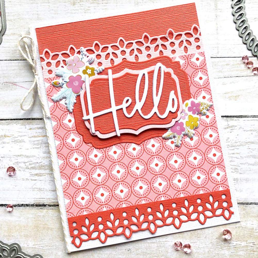 Präge-Stanzformen & Versiegelungsaufkleber Set – Für Kartenherstellung, Scrapbooking & Basteln | Aus Karbonstahl