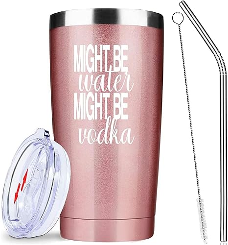 ATHAND Might Be Water Might Be Vodka 20 Oz Insulated