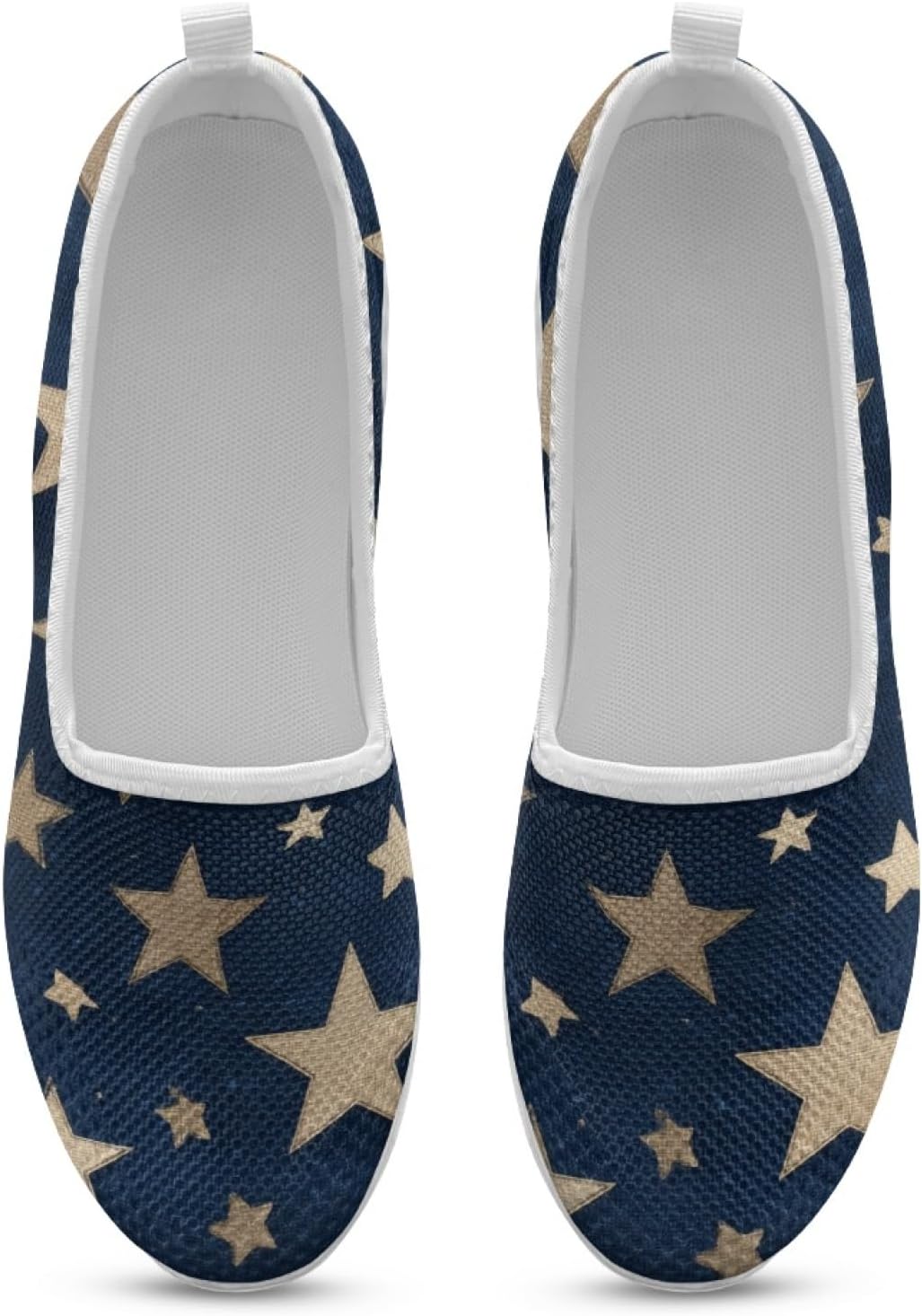 Star Round Toe Cute Shoes for Office Work Women Elegant Slip On Flat Lightweight Comfortable Walking Shoes Women Summer Casual Daily Wear Gifts for Wife Mom Sister - Image 4