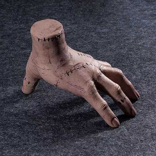 Miniatura 3 de Wednesday Addams Family Thing Hand, mano de cosplay por la familia Addams, juguetes de mano falsos, accesorios de miedo, decoración de Halloween,