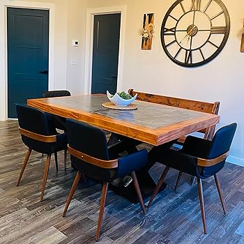 ROEBLING LEATHER サイズ44 made in USA Amazon.com - LUNLING Dining Room Chairs Set of 2 Mid Century