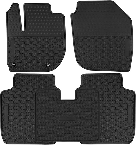 Alfombrillas de automóvil personalizadas para Honda Fit 2015 2016 2017 2018 2019 2020 juego de forros de goma negra completa para todo tipo de