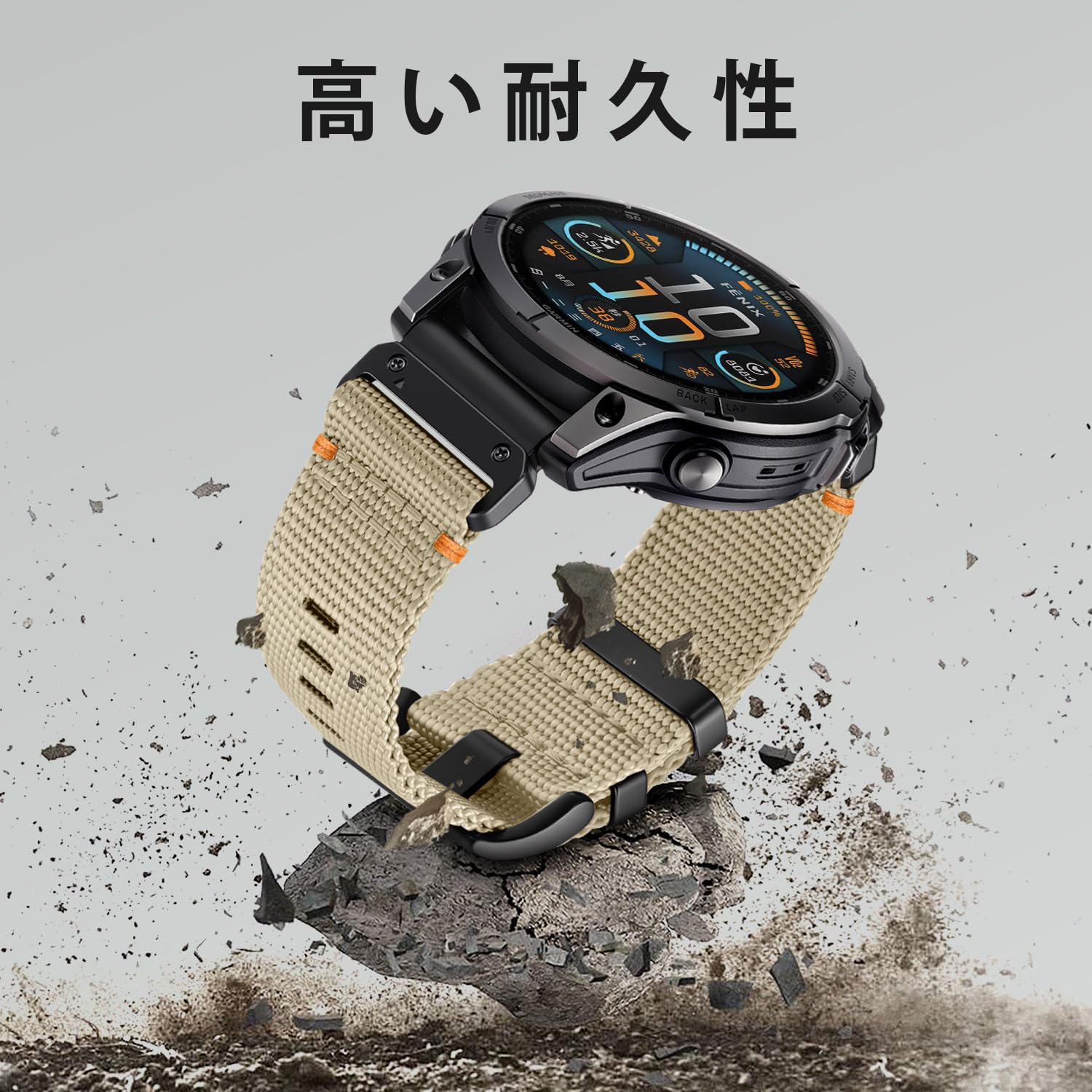 Amazon.co.jp: [Bandletic] ガーミン ベルト-22mm 交換用 高耐久
