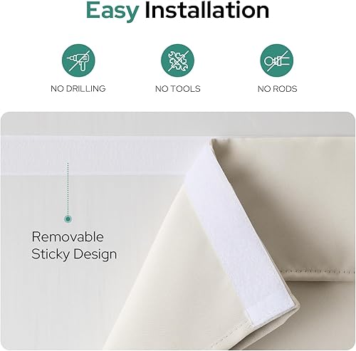 Miniatura 2 de HOMEIDEAS Cortinas de luz lateral para puerta delantera, cortinas de ventana de puerta lateral, cortinas de puerta delantera para ventana pequeña,