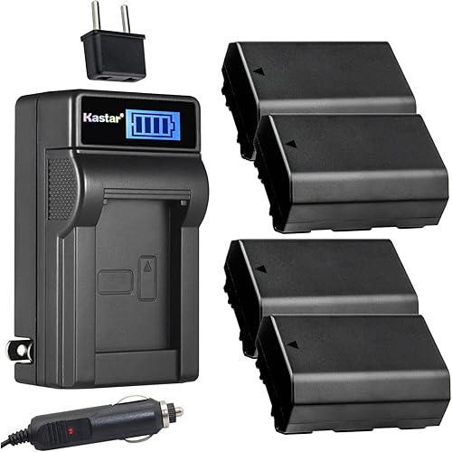 Kastar Paquete de 4 baterías NP-FZ100 y cargador de CA LCD compatible con cámaras Sony Alpha A7R III 7R III Sony Alpha A7R3 7R3 Sony Alpha ILCE-7RM3