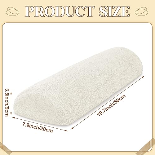 Miniatura 2 de Sintuff Cojín reclinable para reposapiés para sofá con funda, almohada de media luna, almohada debajo de la rodilla, para dormir de espalda y