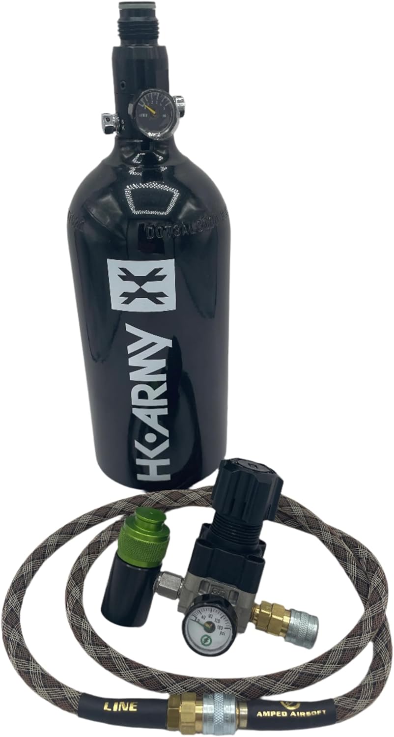 Clover Airsoft-HPA Player Package! Airsoft HPA Player Kit with Low Pressure Tank, Regulator and Hose, Compatible with All Major HPA Engines