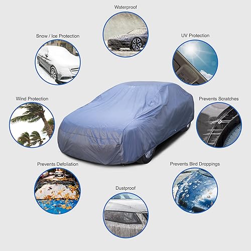 Miniatura 2 de DaShield Supreme - Funda de auto para Jaguar SS 100 1937-1941 Roadster de 2 puertas, transpirable, cobertura completa, ajuste semipersonalizado,