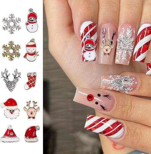 Miniatura 9 de 35 dijes de uñas de Halloween 3D para uñas acrílicas de araña, plateado, dorado, rojo, negro, diamantes de imitación de araña, aleación brillante,