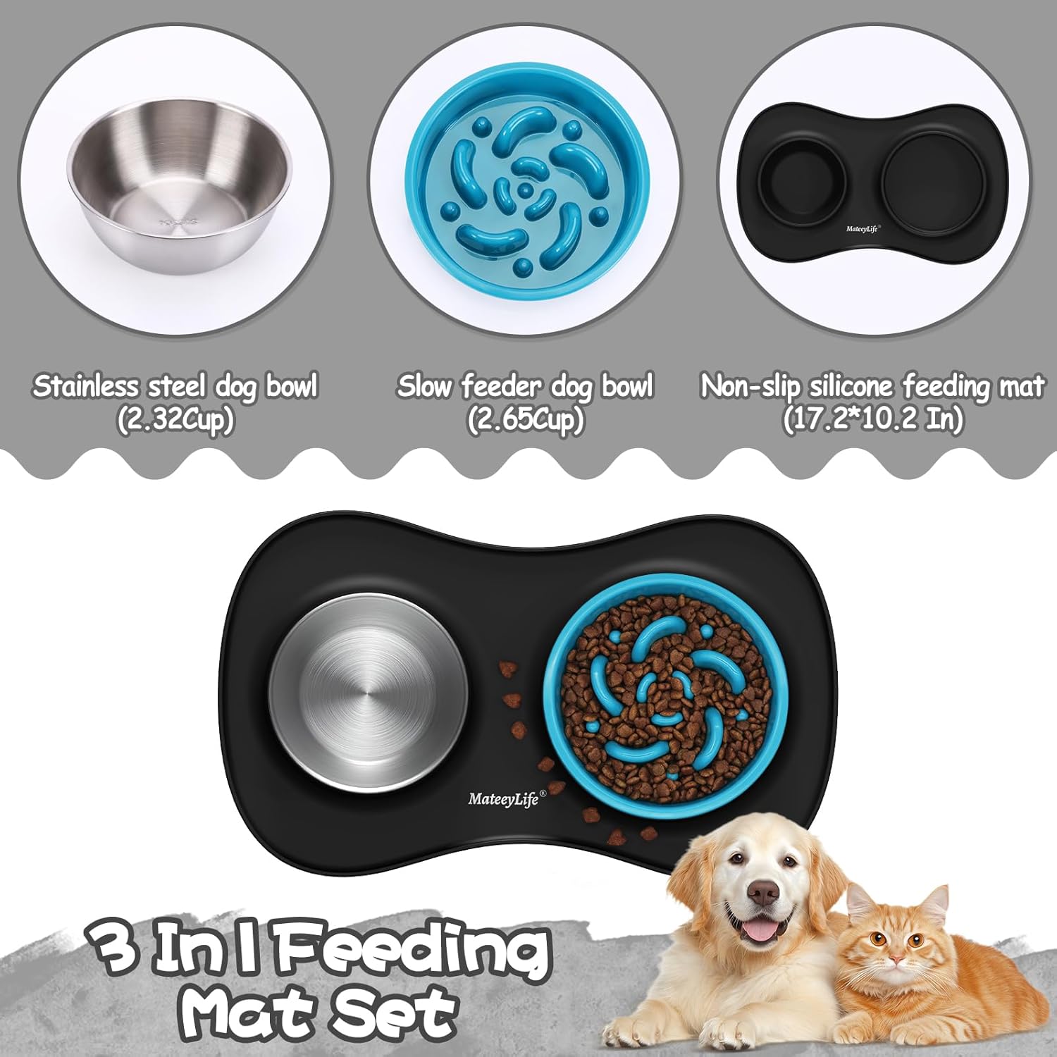 The Ultimate 3-in-1 Dog Bowl Set: MateeyLife Review for Pet Owners