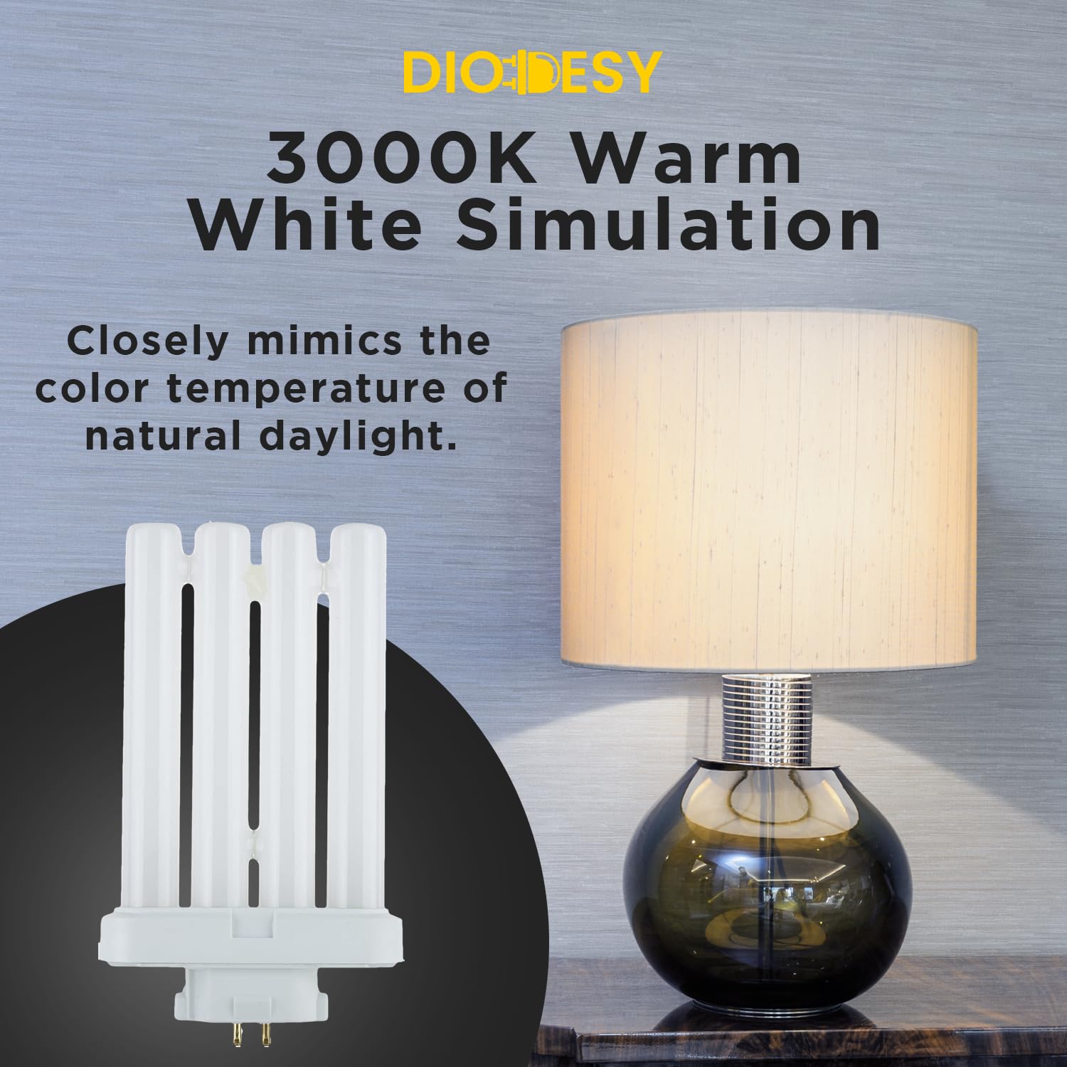 Satco 27W T4 LED Light Bulb - GX10q-4 (4-Pin) Base - Gloss White Finish