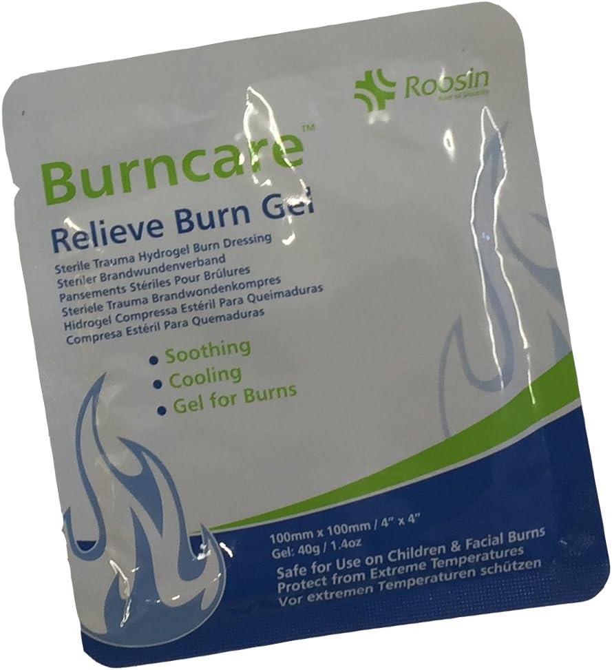 Emergency First AID Burn Care Scald Soothing STERILE HYDROGEL DRESSINGS 10CM X 10CM (100MM X 100MM)