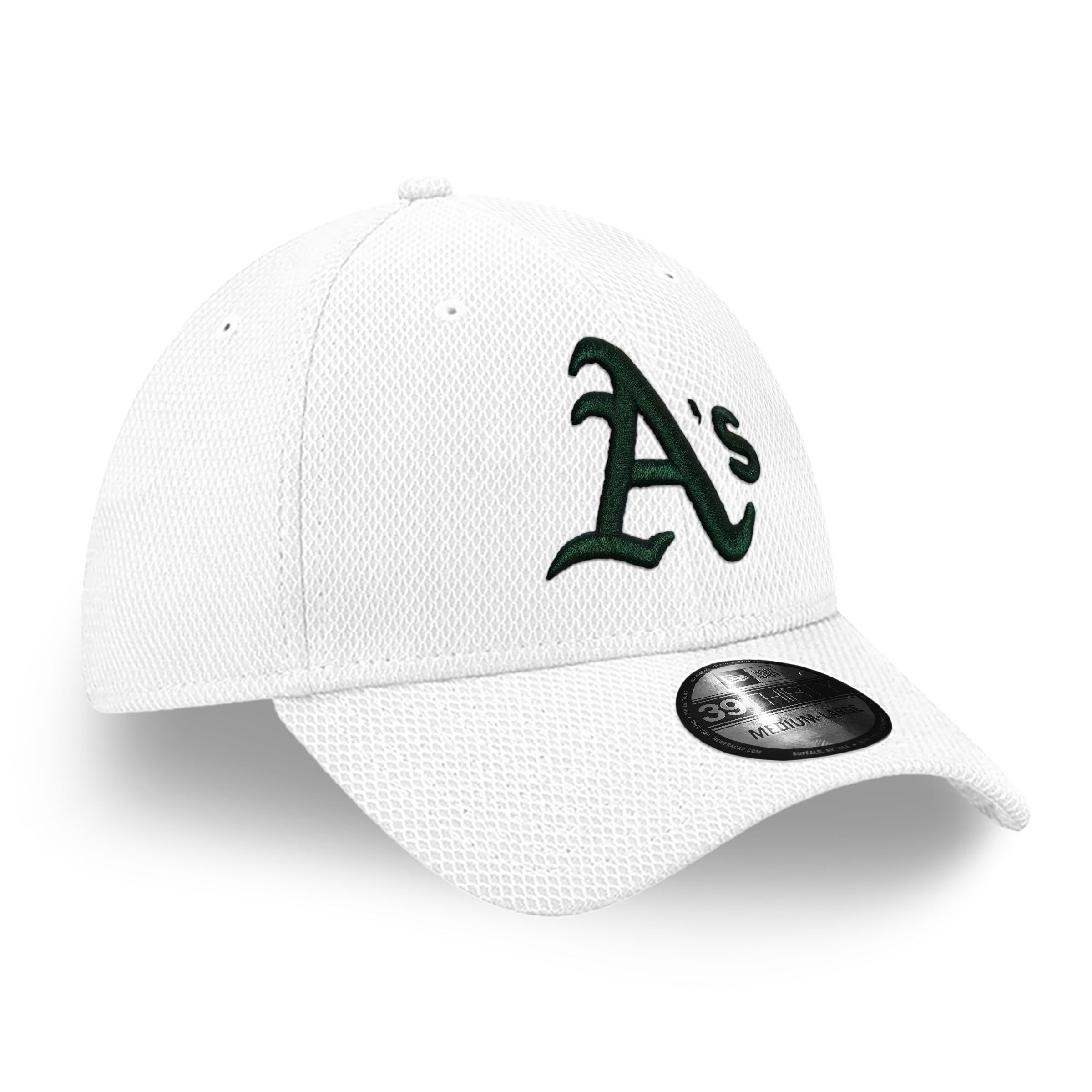 New Era Gorra de béisbol 39Thirty Sombrero MLB Logotipo del Equipo Blanco Verano Diamond Era Deportes
