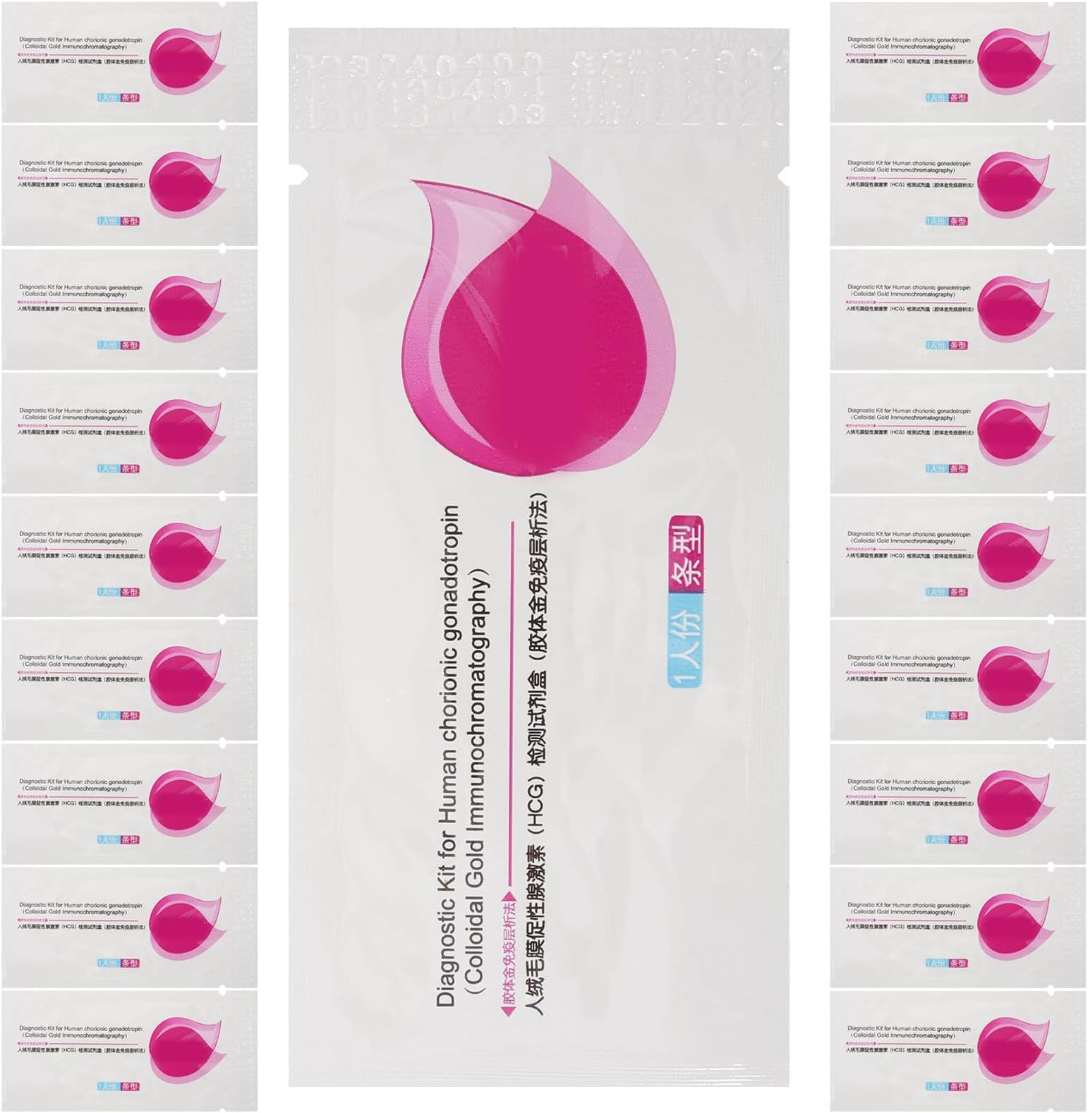 Abaodam 20pcs Early Pregnancy Test Tools Pregnancy Test Strips for Women Safe and Effective Reliable Plastic Detection at Home
