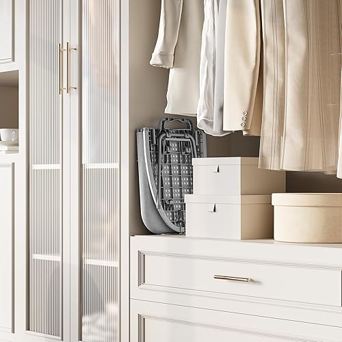 Miniatura 8 de KINGBOARD Tabletop Ironing Board, Small Ironing Boards with Iron Rest, Folding Iron Board, Extra Thick Cover, Portable Tabletop Ironing Board with