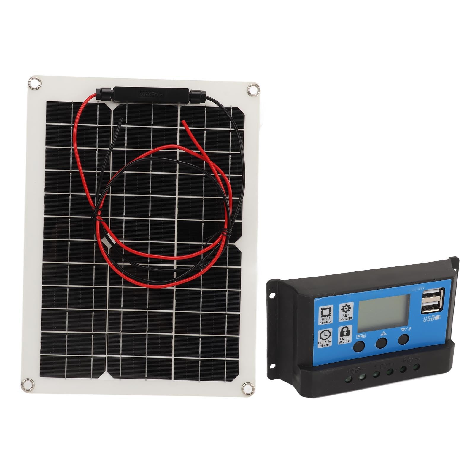 Kit di pannelli solari da 300 W, ad alte prestazioni, ricarica all'aperto con controller per