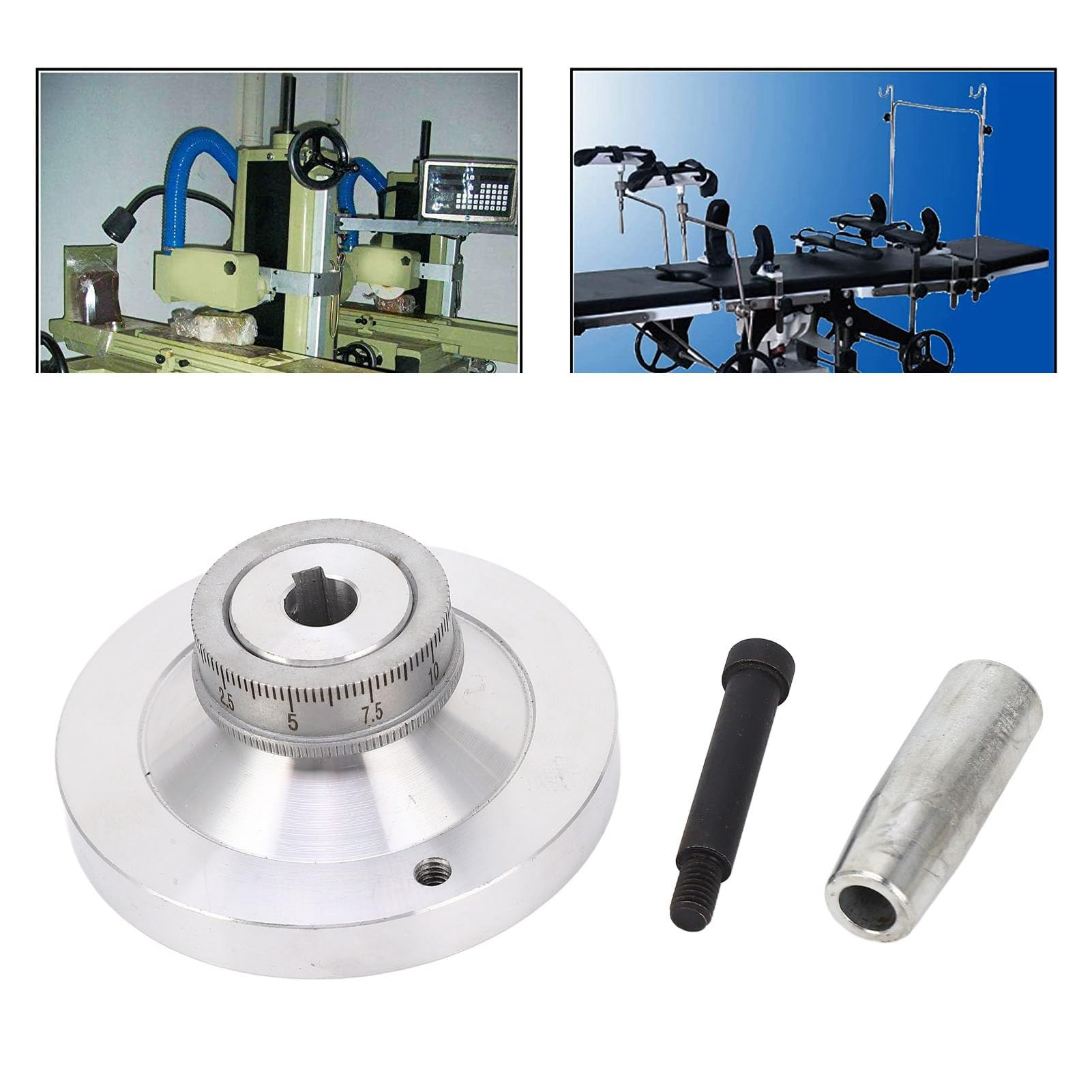 Volantino Per Tornio E Fresatrici - In Bachelite, Diametro 80mm, Con Maniglia, Isolato