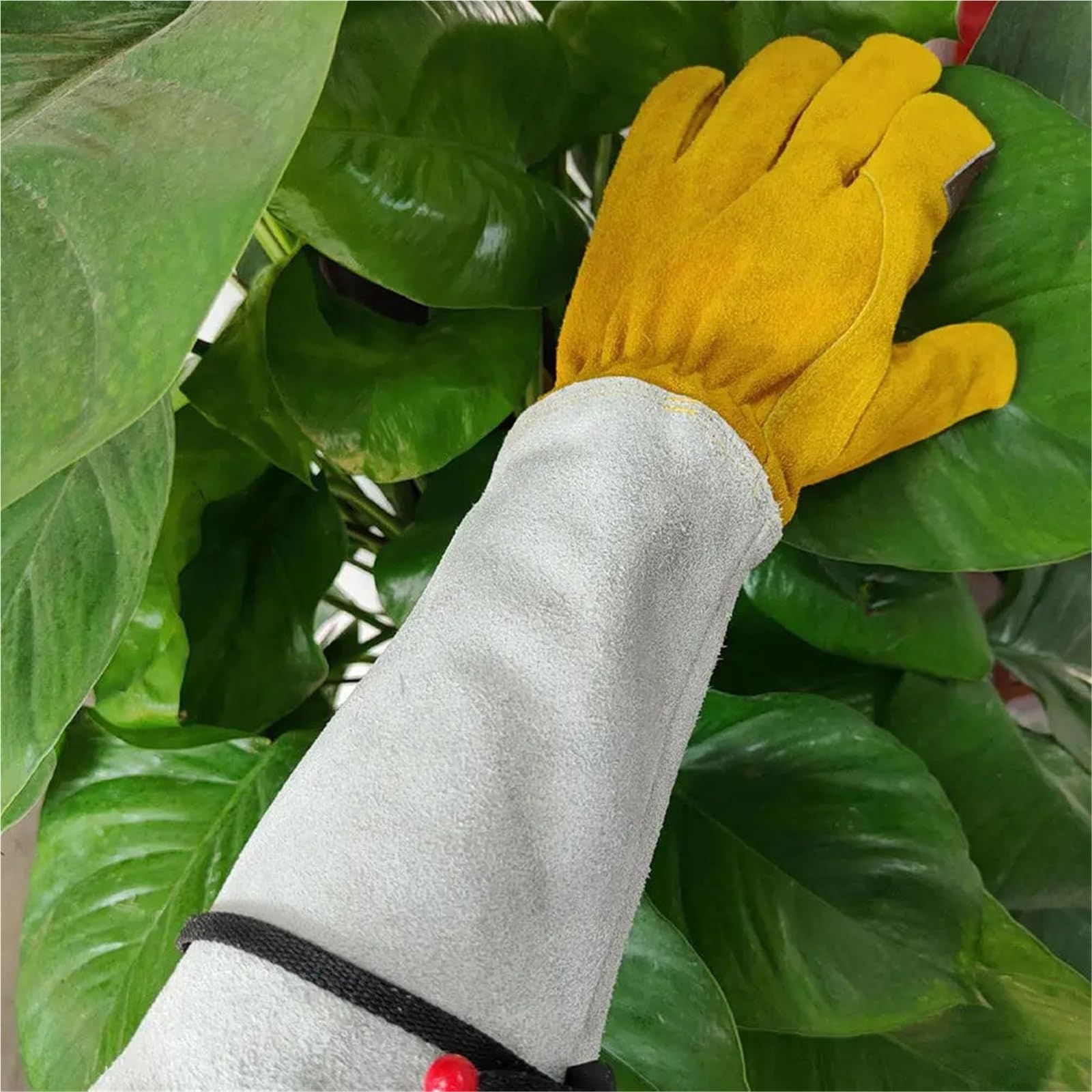 Gartenhandschuhe Lang 1 Stück Gartenhandschuhe mit langem Schlauch for Beschneiden, Jäten, Pflanzen im Freien, Gartenarbeit