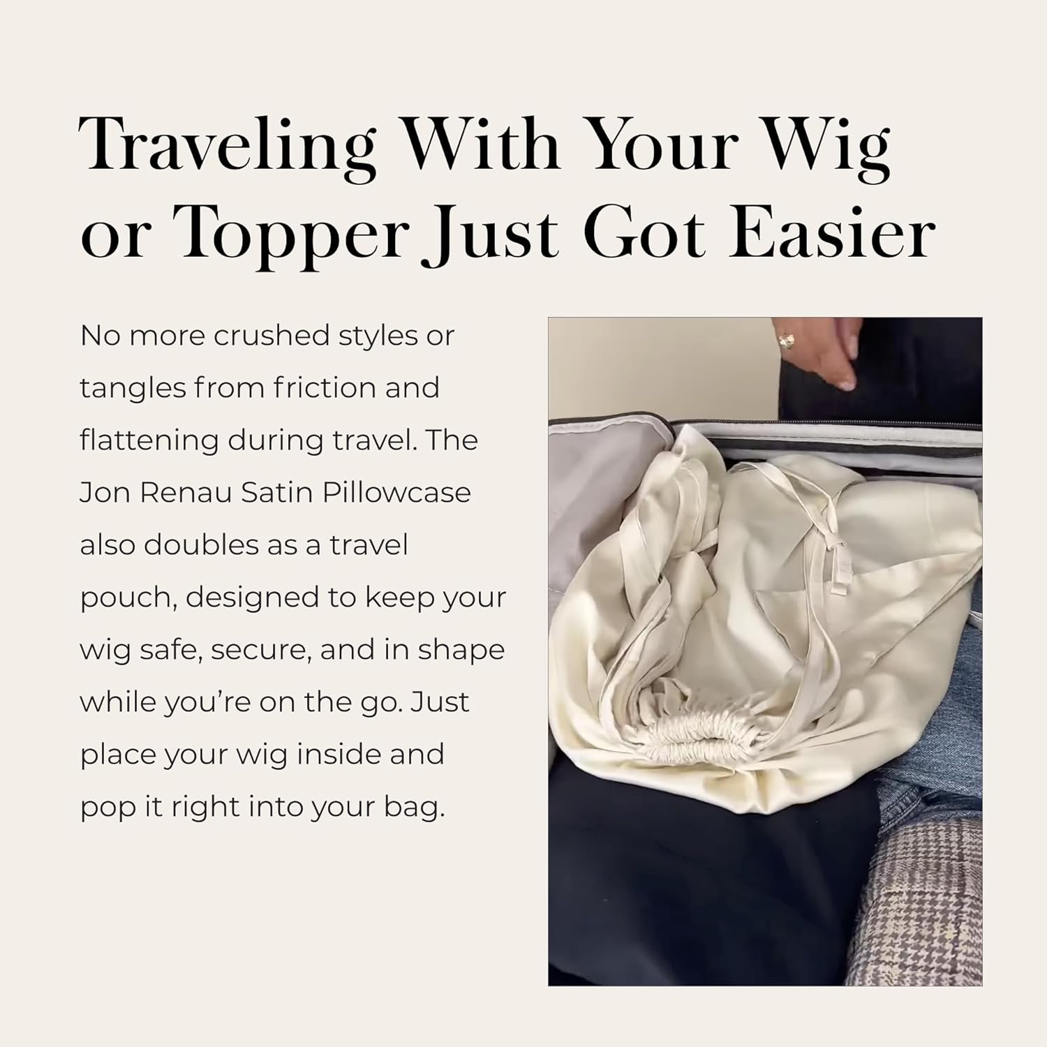 Jon Renau Satin Pillowcase