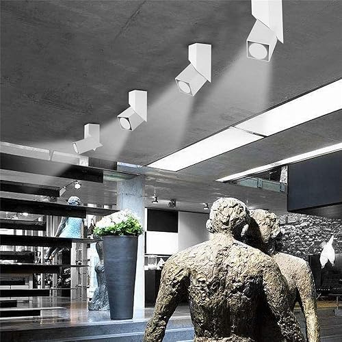 Miniatura 7 de Foco de techo LED para interiores, lámpara de pared ajustable de 360, focos artísticos de bricolaje, luz blanca fría de 12 W, luz blanca fría de