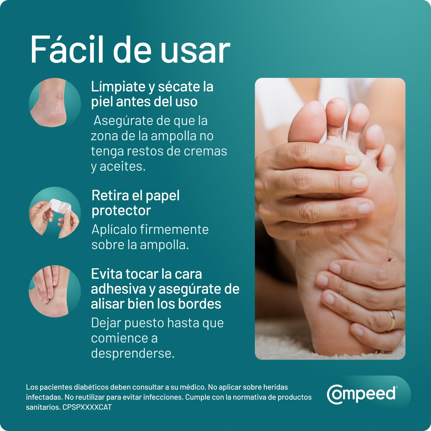 COMPEED Ampollas Surtido, Apósitos Hidrocoloides Contra Rozaduras, Pack 2 x 6 uds. — view 6