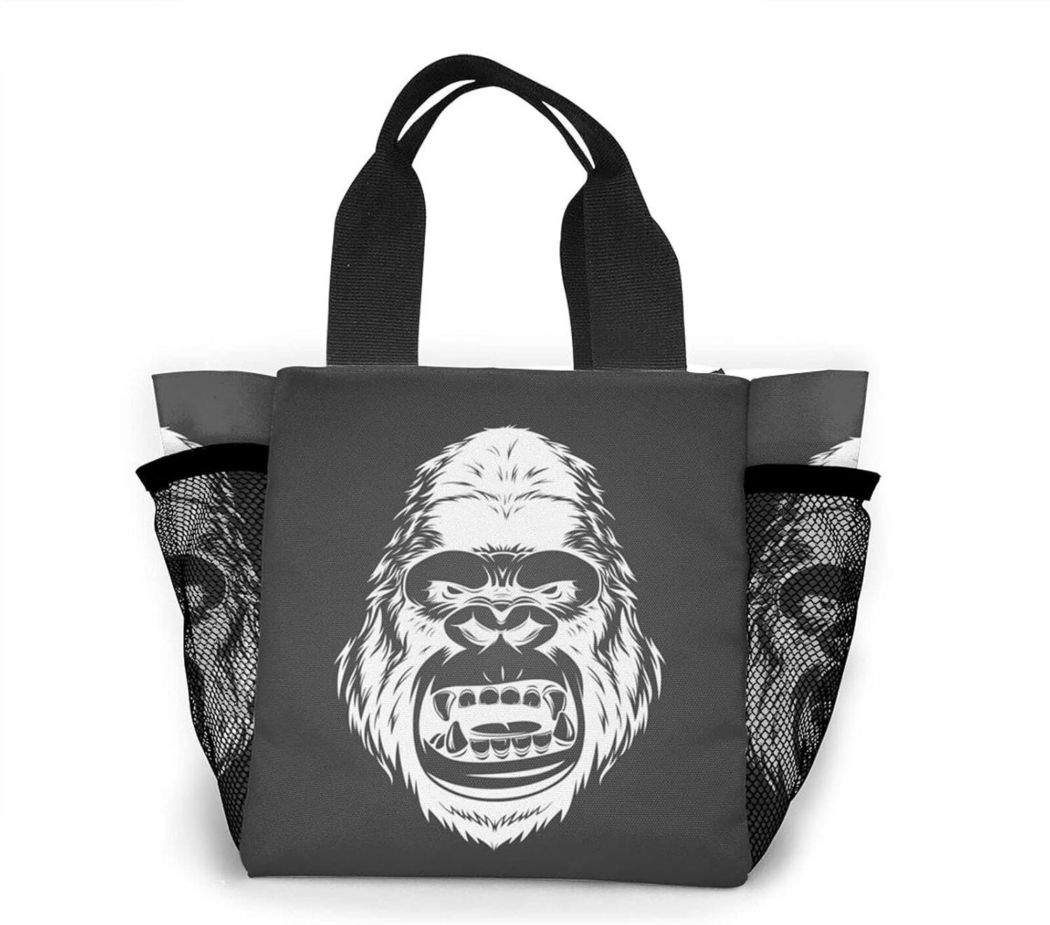Gorilla monkey Tote Bag, Shopping Bag, Lunch Bag, For Work Office Trips