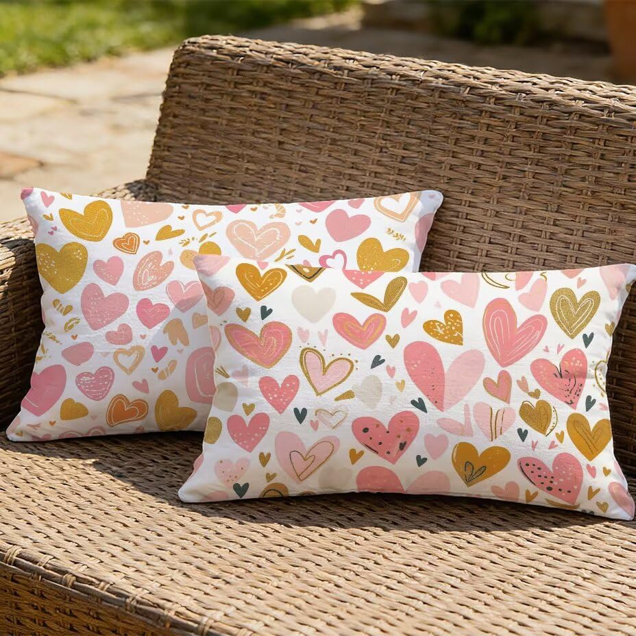 Coussin Extérieur Imperméable Rose 40x80 cm Résistant UV pour Patio M-P402