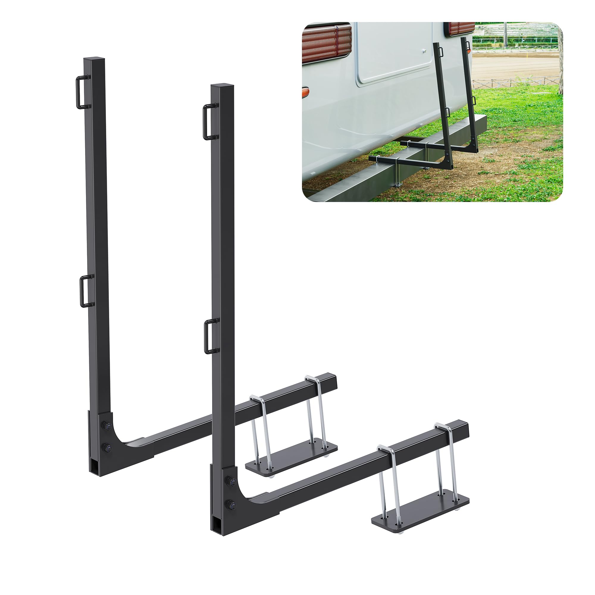 New RV Bumper Mount Tote Tank Carrier Secure Tank in Place