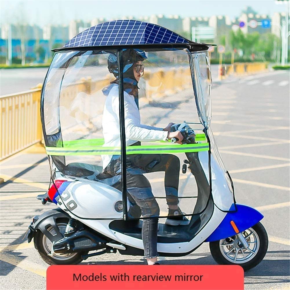 Uniwersalna osłona przeciwsłoneczna do motocykla elektrycznego, osłona przeciwdeszczowa motocykla, składana osłona przeciwsłoneczna do roweru, osłona przeciwdeszczowa-wodoodporny akumulatorowy parasol