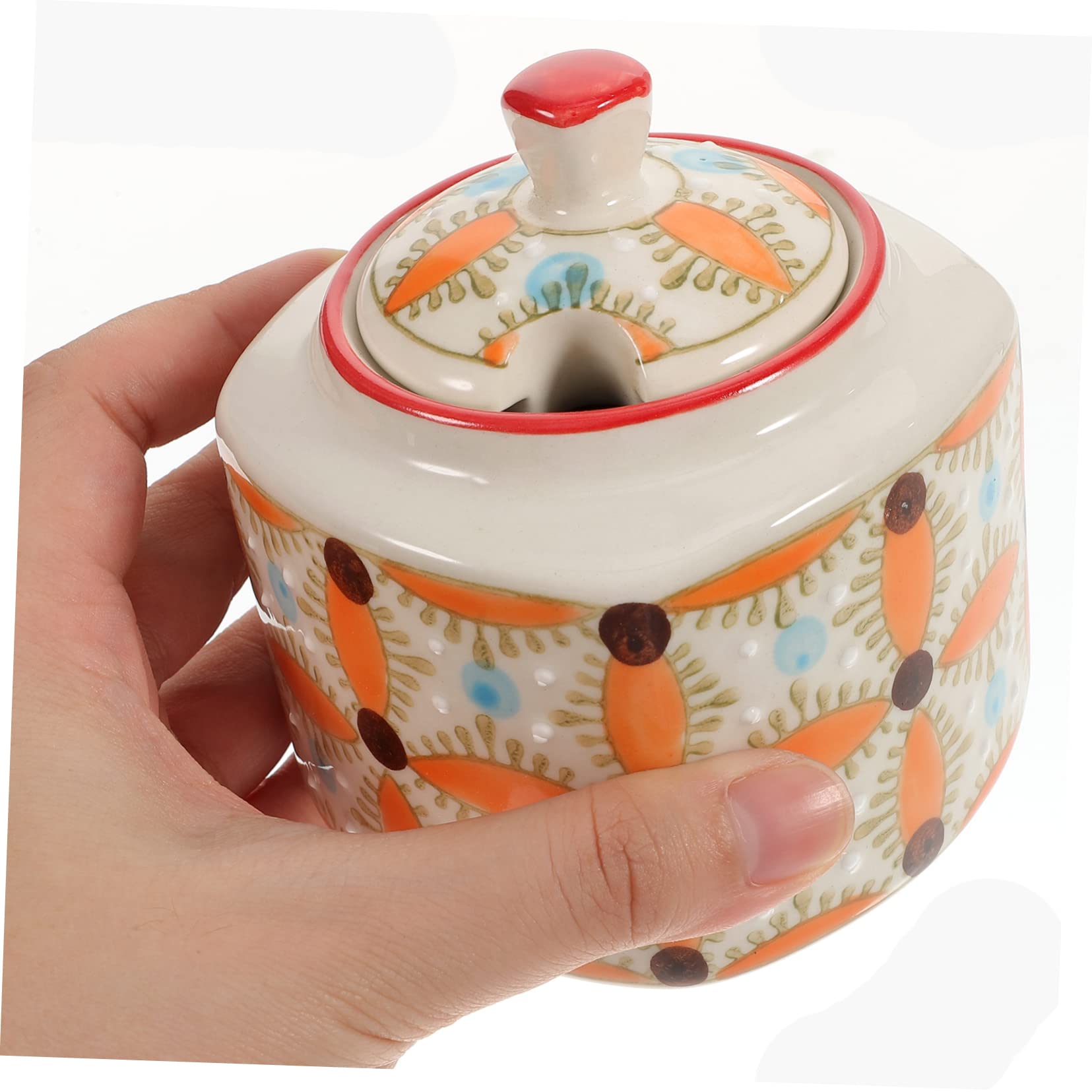 Barattolo di spezie 1pc coperchi barattoli zucchero creativo salsa zuppa tavolo di stoccaggio teiera cibo condimento barattolo stile tradizionale vintage for espressioni elefante ristorante piatto Naa
