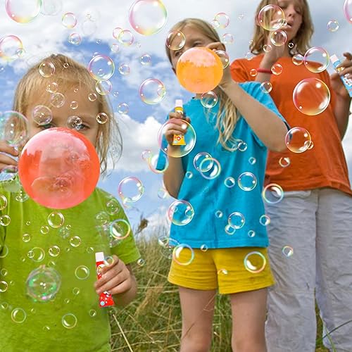 Miniatura 6 de BolianOvi 40 piezas de burbujas de plástico soplar burbujas de plástico grandes globos de burbujas para escuelas fiesta regalo de cumpleaños